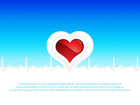 Heartbeat concept designのイラスト素材