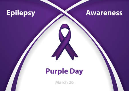 Purple day for Epilepsy Awareness.のイラスト素材