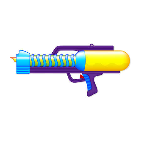 Water gun isolated on whiteのイラスト素材