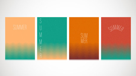 Abstract grunge minimal summer covers, typography design vectorのイラスト素材