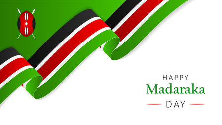 Madaraka Day design, vector illustration. Madaraka Day is a public holiday celebrated in Kenya on June 1st each yearのイラスト素材