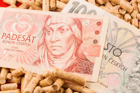 Saving Pellet czech crownの写真素材