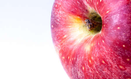 Inside an red apple. Close up imageの写真素材