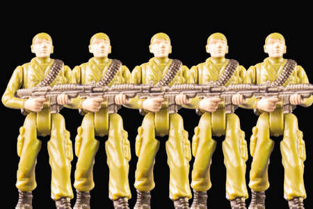 Toy soldiers of navy seals. Miniature of Soldiers