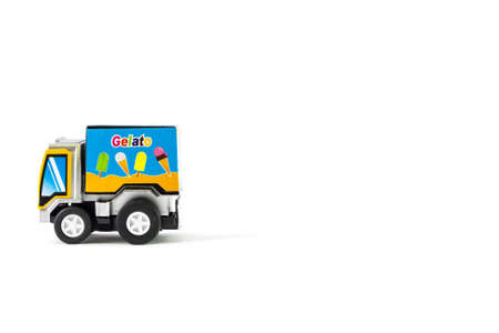 Toys ice cream truck. "Gelato" Italian Ice Creamの写真素材