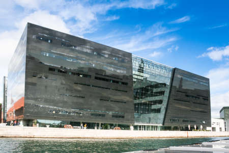 Royal Library Copenaghen. View from a boatのeditorial素材