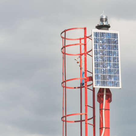 Particular of a headlight - Sea markの写真素材