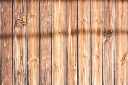 Wood slat with shadows. wooden Backgroundの写真素材