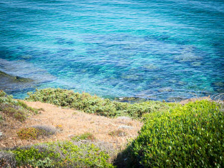 Particular of sea water in west coast of Sardinia -Arbus - Green Coastの写真素材
