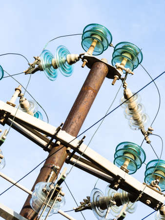 Particular a Pylon. particularly of the components of high voltage pylon.の写真素材