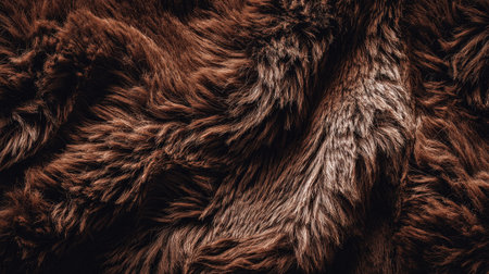 Discover the beauty of this soft and luxurious brown faux fur texture, perfect for adding warmth and elegance to any design project or interior setting.の素材