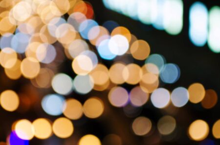 abstract blurred background of light bokeh effect for background.の写真素材