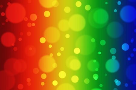 abstract blurred of colorful light bokeh background, christmas holiday background, wallpaper, festival and holiday conceptの写真素材