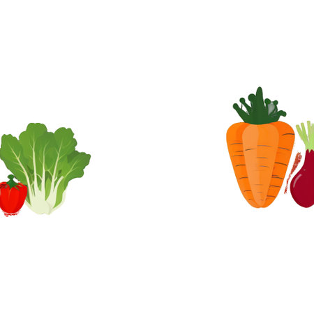 Vegetables. Carrot, beet, radish. Vector backgroundのイラスト素材