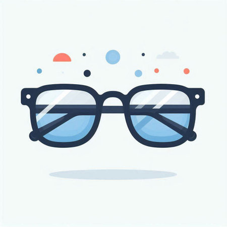 Sunglasses icon, eyeglasses vector illustration, flat designのイラスト素材