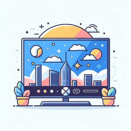Modern flat design style vector illustration concept of smart city and cloud computing.のイラスト素材