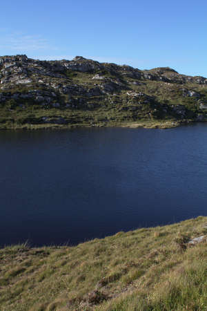 Natural lake in the Gap of Dunloe, Ireland の写真素材