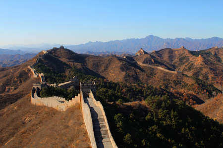 The Great Wall of China, an UNESCO world heritage site, in autumn
のeditorial素材