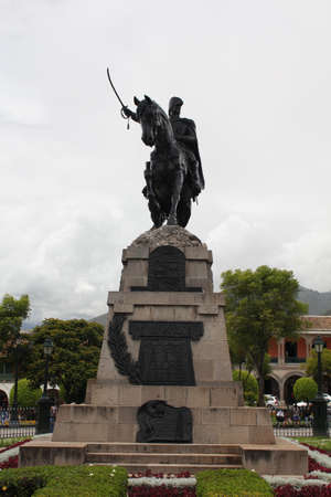 Monument honouring General Sucre, in Ayacucho, Perのeditorial素材