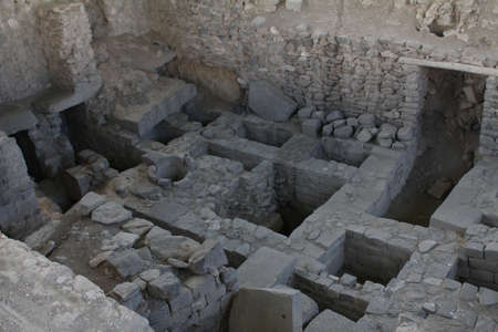 Ancient ruins built by the Wari cultureの写真素材