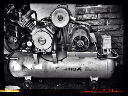 Air compressor in the workshopの素材