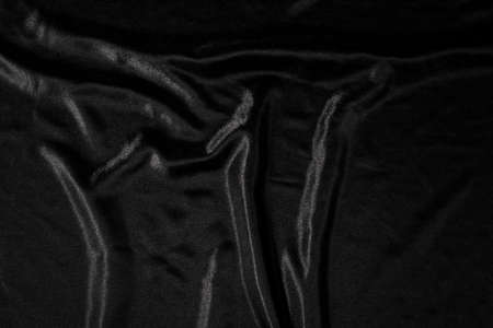 texture of black satinの写真素材