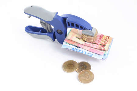 rupiah - tight money policy conceptの写真素材
