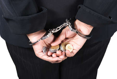 woman, Collar Criminal Under Arrestの写真素材