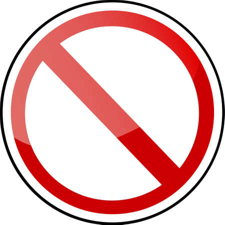 Traffic Sign - do notのイラスト素材