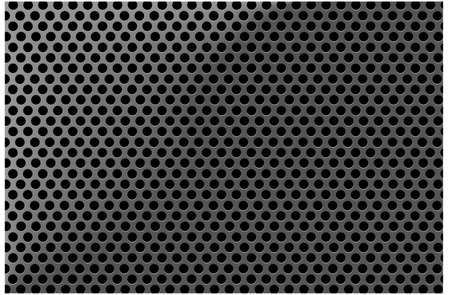 Pattern - Black Dots on Silver backgroundのイラスト素材