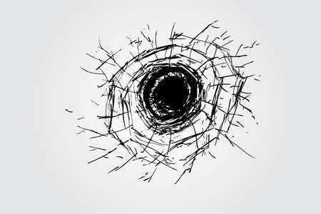 broken glassのイラスト素材