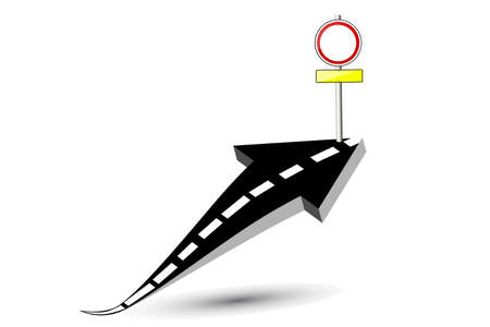 Road Arrow - Growing Upのイラスト素材