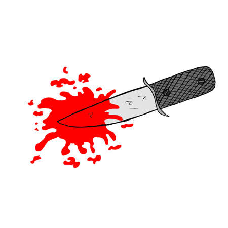 Knife and Bloodのイラスト素材