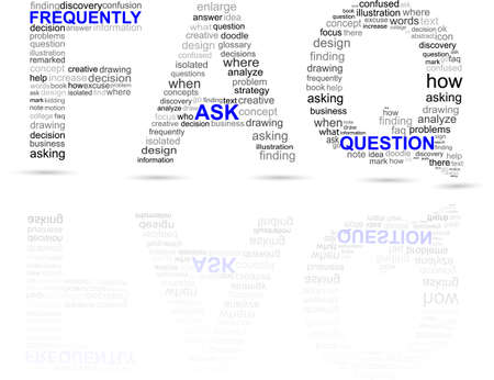 Frequently Ask Question symbolのイラスト素材
