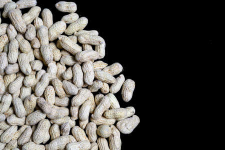 Peanuts on Black の写真素材