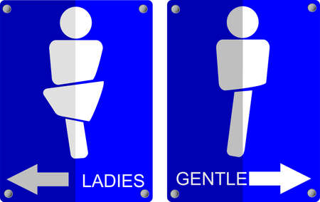 toilet symbolsのイラスト素材