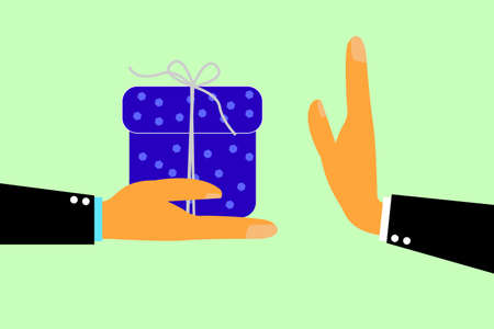 Hand - Refuse Gift From Other Handのイラスト素材
