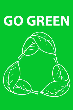 hand draw sketch, go greenの写真素材