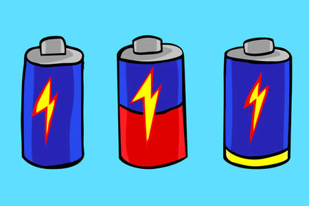 Hand Draw Sketch of Battery Levelの写真素材