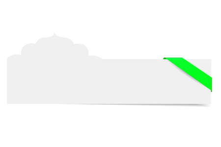 blank greeting card with mosque shapeのイラスト素材