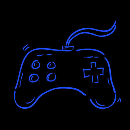 hand draw sketch of Game Console / joystick