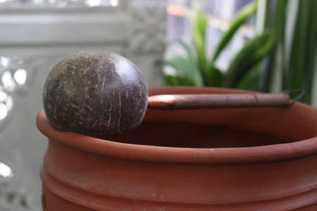 Property for siraman, prosession before wedding at traditional java, indonesiaの写真素材