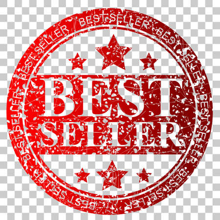 Red Circle Rubber Stamp : Best Seller, at Transparent Effect Backgroundの写真素材