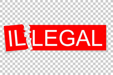 Illustration Change illegal to Legal thingの写真素材