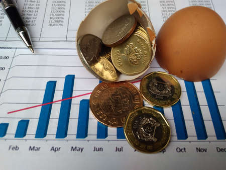 illustration for financial report from investment incomeの写真素材