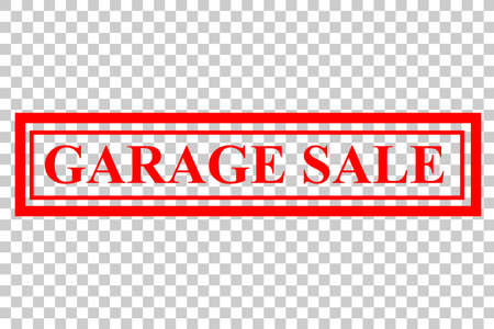 Vector Rubber Stamp Effect : Garage Sale, at Transparent Effect Backgroundの写真素材
