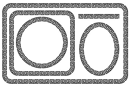 Set of Black Border, Frame for Certificate, Placard Go Xi Fat Cai / Imlek Moment or other China Relatedの写真素材