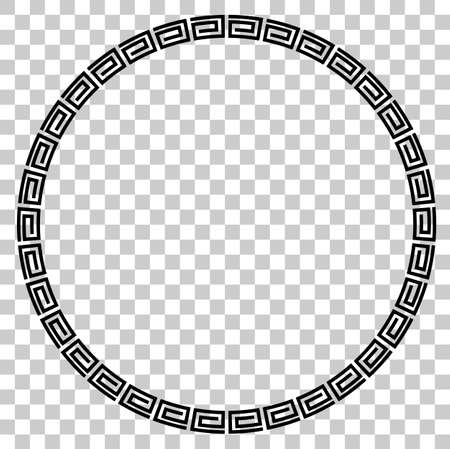 Black Circle Frame for Certificate, Placard Go Xi Fat Cai, Imlek Moment or other China Related, at Transparent Effect Backgroundの写真素材