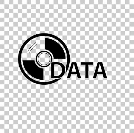 Sign for DVD Data, at Transparent Effect Backgroundの写真素材