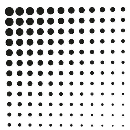 Simple Square Black Halftone, at White Backgroundの写真素材